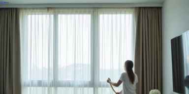 Delicate sheer drape cleaning melrose-park-nsw Matty Curtain Cleaning